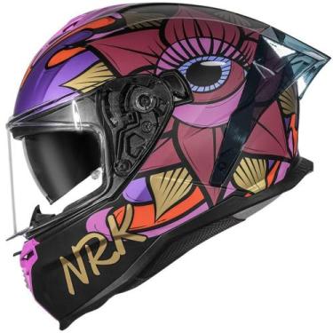 Imagem de Capacete Norisk Strada II Lotus, Preto/Rosa, 56
