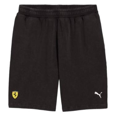 Imagem de Shorts Moletom Scuderia Ferrari Sportswear SW Preta Puma-Masculino