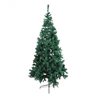 Imagem de Árvore de Natal Pinheiro 2,40m 1.400 Galhos Pé Ferro Verde Tuut