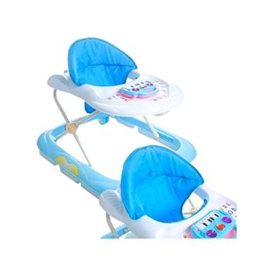 Imagem de Andador Infantil Didático Interativo Atividades Musical Pianinho Baby Style - Azul
