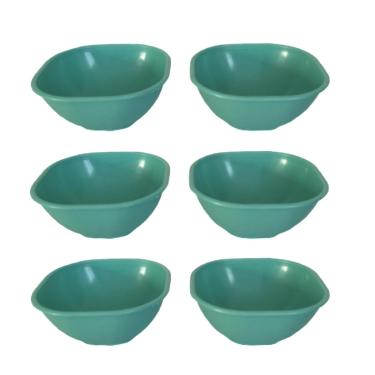 Imagem de Pote Para Sobremesa Kit Conjunto jogo 6 peças Verde Tiffany