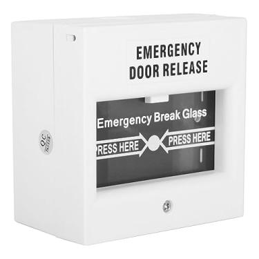 Imagem de Interruptor de Alarme de Quebra de Vidro de Segurança para Alarme de Incêndio Liberação de Emergência Branco