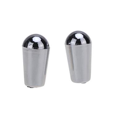 Imagem de Musiclily Pro Métrico Knob Ponteira Chave Seletora estilo LP para Guitarra Epiphone Les Paul, Cromado (2 Peças)