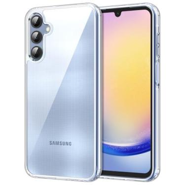 Imagem de JETech Capa para Samsung Galaxy A25 5G 6,5 Polegadas, Case Protetora Não Amarela à Prova de Choque, Capinha Parte Traseira do PC Rígida Anti-Riscos (Claro)
