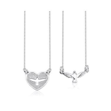 Imagem de Escapulário Espírito Santo Prata 925