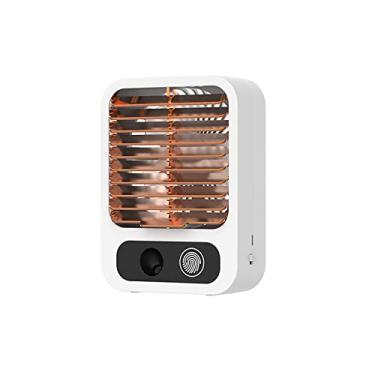 Imagem de Condicionador portátil branco USB carregável mini condicionador pessoal com 3 velocidades com umidificador para escritório doméstico quarto #FUA38