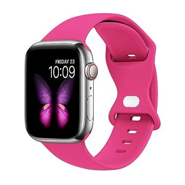 Imagem de Tighesen Pulseiras esportivas compatíveis com Apple Watch Ultra 3/2/1 de 49 mm, séries 11/10 46/42 mm, 9/8/7 45/41 mm, SE 6/5/4 44/40 mm, 3/2/1 42/38 mm S/M M/G para mulheres e homens
