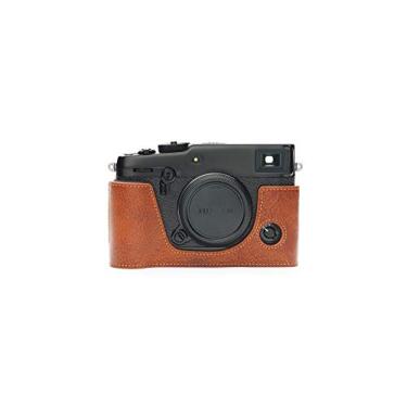 Imagem de Capa para câmera X-Pro3, capa BolinUS feita à mão de couro genuíno para câmera Fujifilm Fuji X-Pro3 XPro3 X-Pro2 XPro2 XPro2 versão com abertura inferior + alça de mão (LavaBrown)