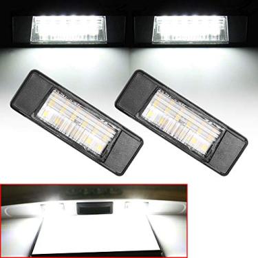 Imagem de Generic Leesoot 2 peças de luz de placa de licença de LED branco xenon livre de erros, compatível com Nissan Armada Rogue 2017-2019 Juke NV200 Versa, Infiniti Q50 26510-8990A, 26510-8990G