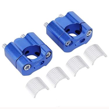 Imagem de Elevadores de guidão de motocicleta para 1-1/20.3 cm (28 mm) 7/8" (22 mm) Braçadeira de guidão universal afunilada Dirt Bike Motocross Dirt Bike (azul)
