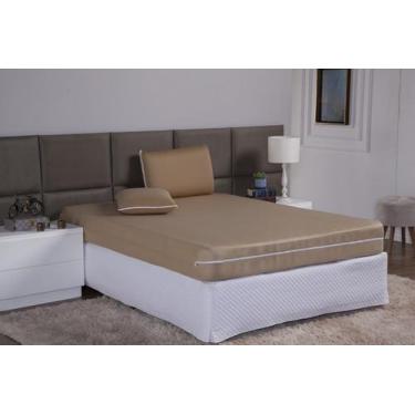 Imagem de Capa Protetora de Colchão Solteiro King com Zíper Malha Gel Lisa 28 cm