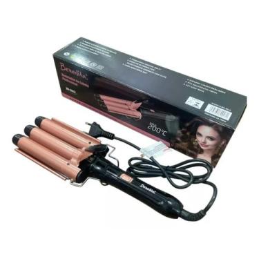 Imagem de Chapinha Trio-ondas Modelador De Cachos  Bivolt - BENEDITA, Bivolt