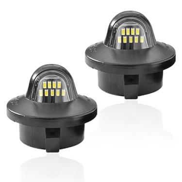 Imagem de SYudwen Conjunto de luz de placa de licença de lâmpada de etiqueta de LED, luzes de placa traseira compatíveis com Fd Ranger 1983-2011, 1990-1999 F-250/F-350, 2006-2008 Linc0ln Mark LT etc (branco
