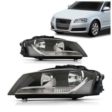 Imagem de Par Farol Audi A3 2008 2009 2010 2011 2012 Elétrico Com Motor - TYC