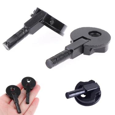 Imagem de Dobradiça para máquina de costura, 2 peças, 1 x 2 cabeças de furo único, dobradiça de metal, acessórios para máquina de costura, resistente, 3 cabeças de suporte de placa de mesa para casa, dobradiça