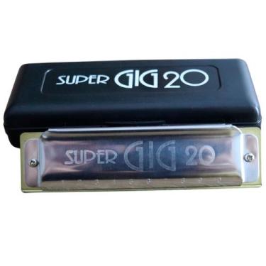 Imagem de Gaita Harmônica De Boca HERING Super GIG 20 C Dó Diatônica 4020