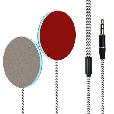 Imagem de MMUSS Alto-falantes estéreo ultrafinos com fio de 4 mm, música para dormir para dormir de lado (conector de 3,5 mm)