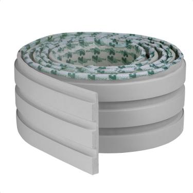 Imagem de Painel Ripado Laminado De Eva Autocolante Flexível Rolo 5mt Cinza