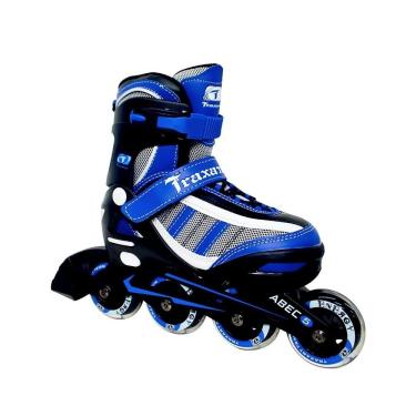 Imagem de Patins Infantil Inline Energy Azul Traxart (par) Tam: 28-31