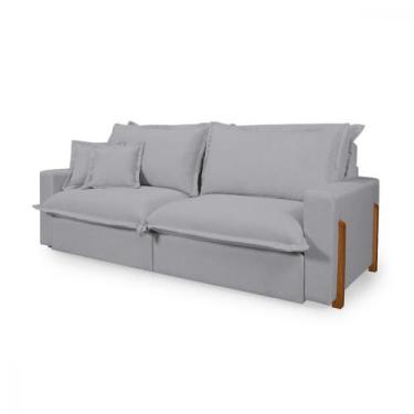 Imagem de Sofá Caixa Zero Retrátil Reclinável com Molas Ensacadas Confortável Te