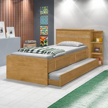 Imagem de Conjunto de Cama Baú 90cm X 127cm Jade - J&A Móveis