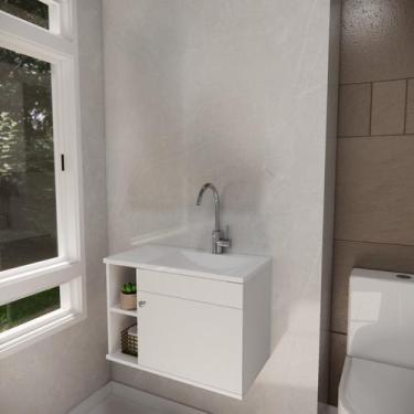 Imagem de Conjunto Gabinete para Banheiro com Cuba Itália - Brovalia