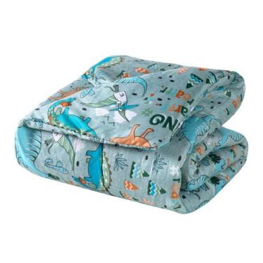 Imagem de Edredom Dupla Face Estampado de Berço ou Mini Cama com Fronha Estampad