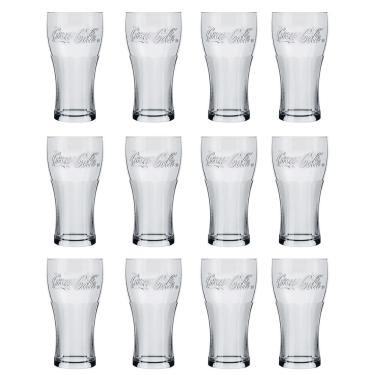 Imagem de Copo Contour Coca Cola Transparente 300ml 12 Unidades - Nadir 7150
