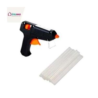 Imagem de Pistola De Cola Quente Bivolt 20w + 10 Bastões De Cola - BLACK BULL
