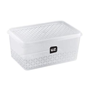 Imagem de Pote Multiuso c/ Tampa 1L Transparente de Plástico UZ Utilidades - UZ3