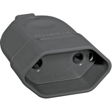 Imagem de Plugue fêmea 2P 10A 250V~ cor preto - Tramontina
