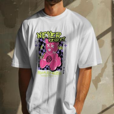 Imagem de Camiseta Unissex Manga Curta Urso Moderna Premiun Malha Algodão do P ao G1-Unissex