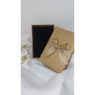 Imagem de Estojo Venece Laço - A Nova Fornitura, Dourado, 6x9x3cm