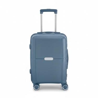 Imagem de Mala de Viagem Bordo Executiva Compacta 34L Cadeado Segredo Azul