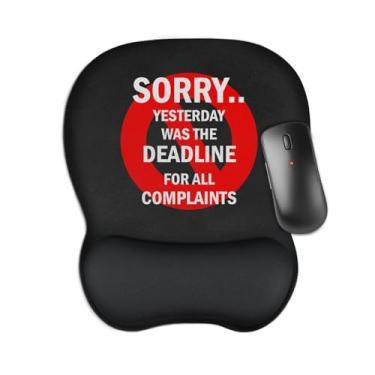 Imagem de Aganmi Mouse pad ergonômico com descanso de pulso para trabalho, base de borracha antiderrapante pequena com suporte de pulso para alívio da dor, laptop, material de escritório, acessórios de