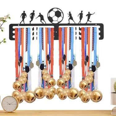Imagem de Suporte Para Prêmios,Organizador de Prémios de Corrida com Tema Futebol - Armazenamento de Prémios para Parede | para Atletas Jogadores Nadadores Ginastas Quarto Escritório Ginásio Sala