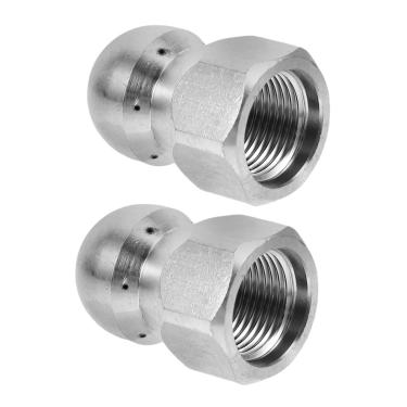 Imagem de Abaodam 2 peças de bocal de alta pressão para mangueira de jardim, lavagem de carro e limpeza de tubos, design reutilizável para desentupimento eficiente de esgoto e remoção de sujeira persistente