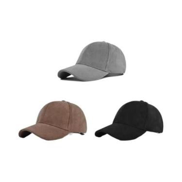 Imagem de Boné Snapback Unissex de Camurça - Ajustável, Retrô e Estilo Hip Hop, 