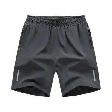 Imagem de Bermuda Casual Masculina De Seda Gelada De Secagem Rápida, Calças Espo