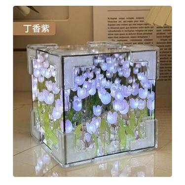 Imagem de Lâmpada Tulip Ilimitada Balde Espelho Luz Noturna Decoração de Quarto Mesa Jantar Sala Estar Acessórios Iluminação Decorativa para Casa Charme Elegant