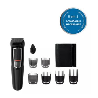 Imagem de Aparador De Pelos Philips Multigroom 8 Em 1 Mg3730/15 Cor Preto