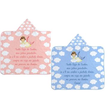 Imagem de TOALHA DE BANHO BEBE ANJINHO DA GUARDA BUBLIM