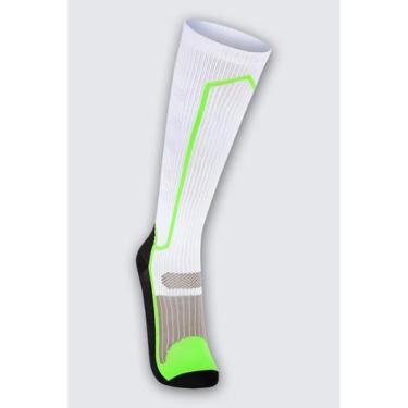 Imagem de Meia Cano Extra Longo Lupo 15250-001 Unissex Sport Detalhes Refletivos