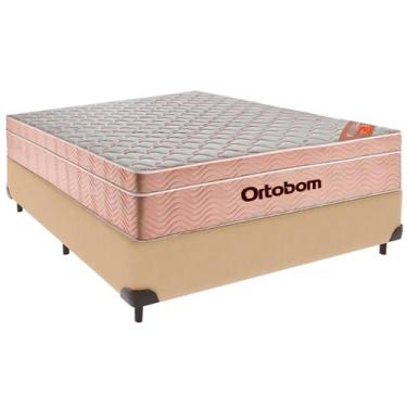 Imagem de Cama Box Casal e Colchão Airtech Spring Pocket Molas Ensacadas Ortobom