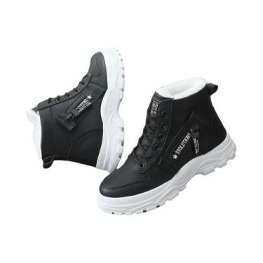 Imagem de Botas De Neve Femininas De Inverno Cano Alto Quentes Casuais Plataform
