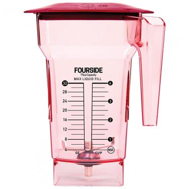 Imagem de Jarra Liquidificadora Blendtec FourSide 40-619-62 2.2L Vermelha com Tampa Vermelha