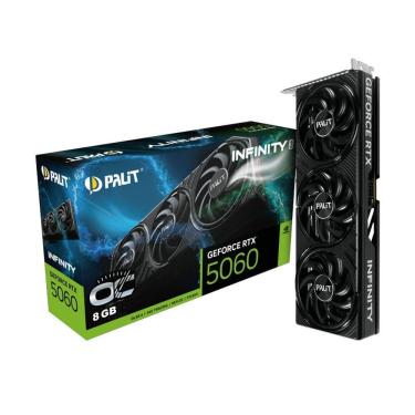 Imagem de Placa de Vídeo Geforce RTX 5060 Infinity 3 NE75060T19P1-GB2063S 8GB GDDR7 128 BITS PCI-E 5.0 Palit
