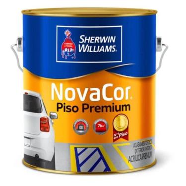 Imagem de Tinta Novacor Para Demarcação de Piso Cinza 3,6 Litros 38084101 Sherwi