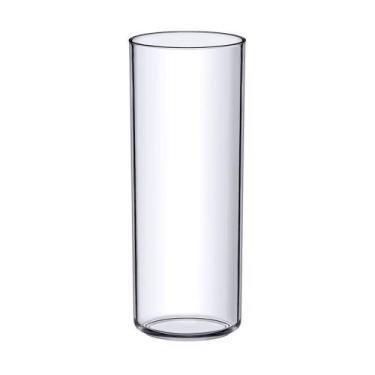 Imagem de Vaso de Plástico Transparente Cilíndrico 25x10cm Y 888