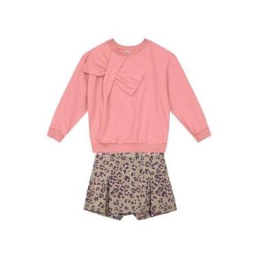 Imagem de Conjunto infantil menina de oncinha Mundi-Feminino